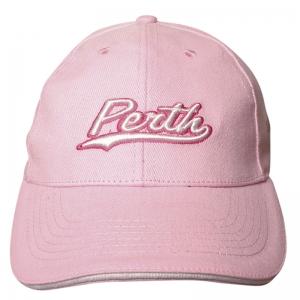 CAP HEAVY BRUSH COT PERTH PINK WHITE S'WICH